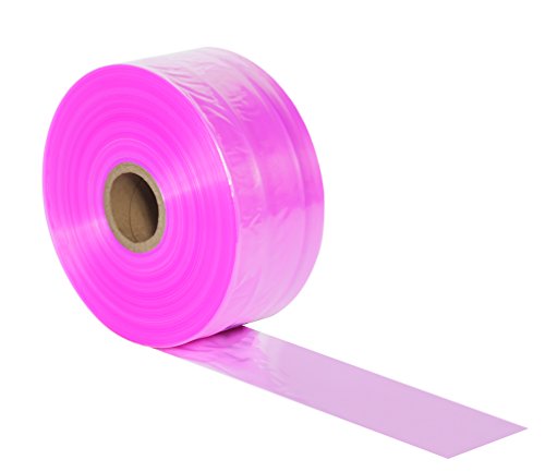 Rolo de tubulação poli anti -estática Aviditi, 3 x 2150 ', 2 mil, rosa - para sacos poli de tamanho personalizado para embalar