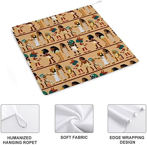 Padrão do Faraó do Egito Toalhas de mão penduradas com toalhas secas de loop pendurado