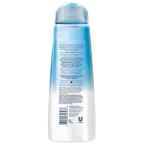 Pomba da série de cabelo avançado shampoo de umidade de oxigênio, 12 oz