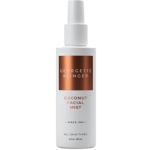 Georgette Klinger Coconut Facial Mist - Spray de ajuste de maquiagem hidratante e duradouro com antioxidantes hidratantes para o rosto