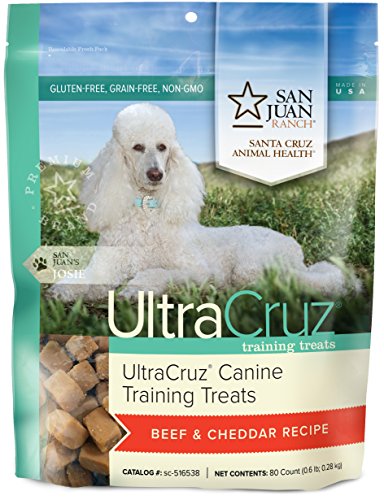 Ultracruz Treinamento canino trata a receita de carne bovina e cheddar para cães, 80 contagem