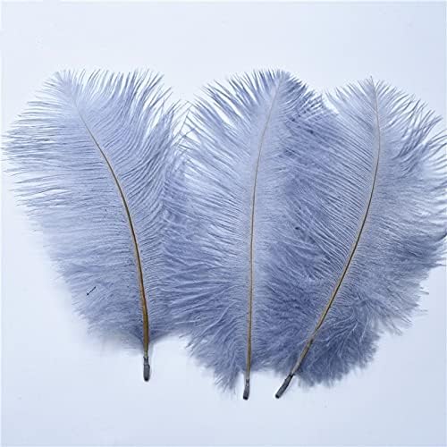 Zamihalaa 50pcs/lotes Gary Astruz Feathers para jóias fabricando 15-70 cm de penas cinzas plumas de casamentos em casa penas
