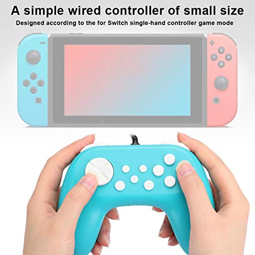 Vibração do motor Melhorar a experiência de jogo GamePad Handle, GamePad for Switch, tamanho pequeno e jogo leve de material abd