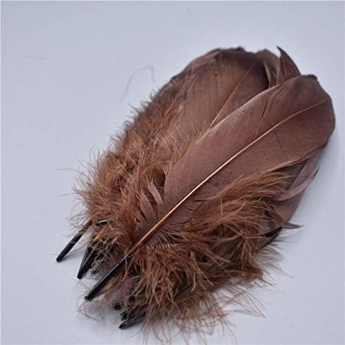 Zamihalaa Goose White Nagoire Feather Loose 5-7 /13-18cm Feathers de ganso para artesanato Acessórios para roupas de