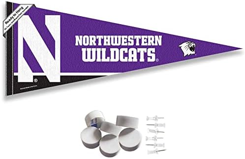 Northwestern Wildcats Ginante Bandeira e Montagem de Parede