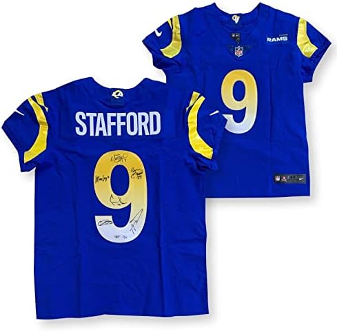 Los Angeles Rams autografou o Super Bowl 56 LVI Nike Elite Jersey Fanatics 27/56 - camisas autografadas da NFL
