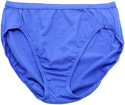 Hanes Ultimate Women's High-Gaisted calcinha, cuecas de algodão que bebem umidade, arranha-céus, 6-pacote