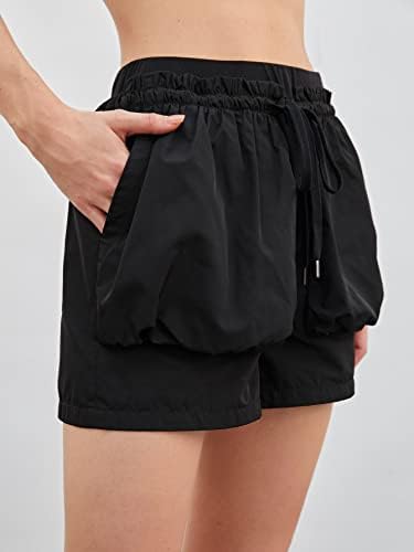 Shorts femininos de lktm shorts de bolso bolhas para mulheres