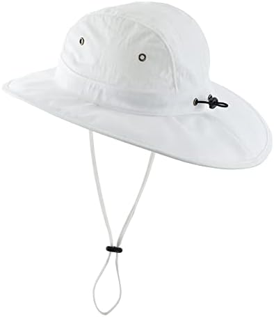 Home Prefira Summer UPF 50+ Men's Bucket Sun Hat Wide Brim Hat de Pesca Safari Chapéu