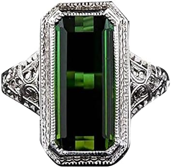 Anéis vintage para mulheres, anéis de casamento de pedras gemas no engajamento de presentes de aniversário