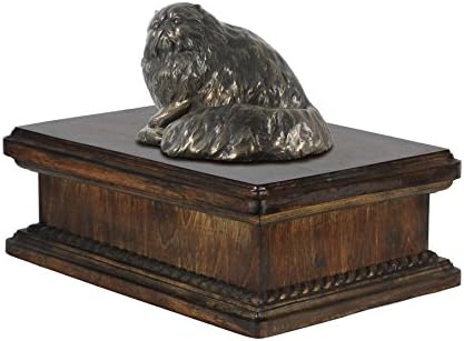 Gato persa, memorial, urna para as cinzas de gato, com estátua de gato, exclusiva, artdog