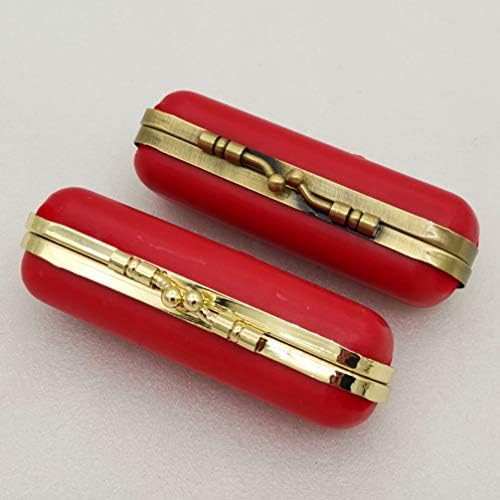 ALREMO XINGHUANG - 2PCS Lipstick Case Metal Metal Vintage Lipstick Solter Com Mirror Makeup Jewelry Box for Women Ladies