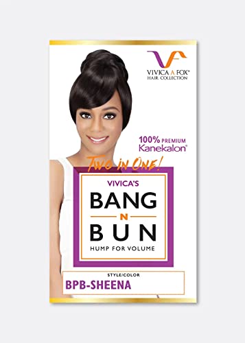 Vivica A Fox Hair Collection BPB-sheena Pocket Bun combinado com um Bang, Bang N Pony 1, 18,4 onça