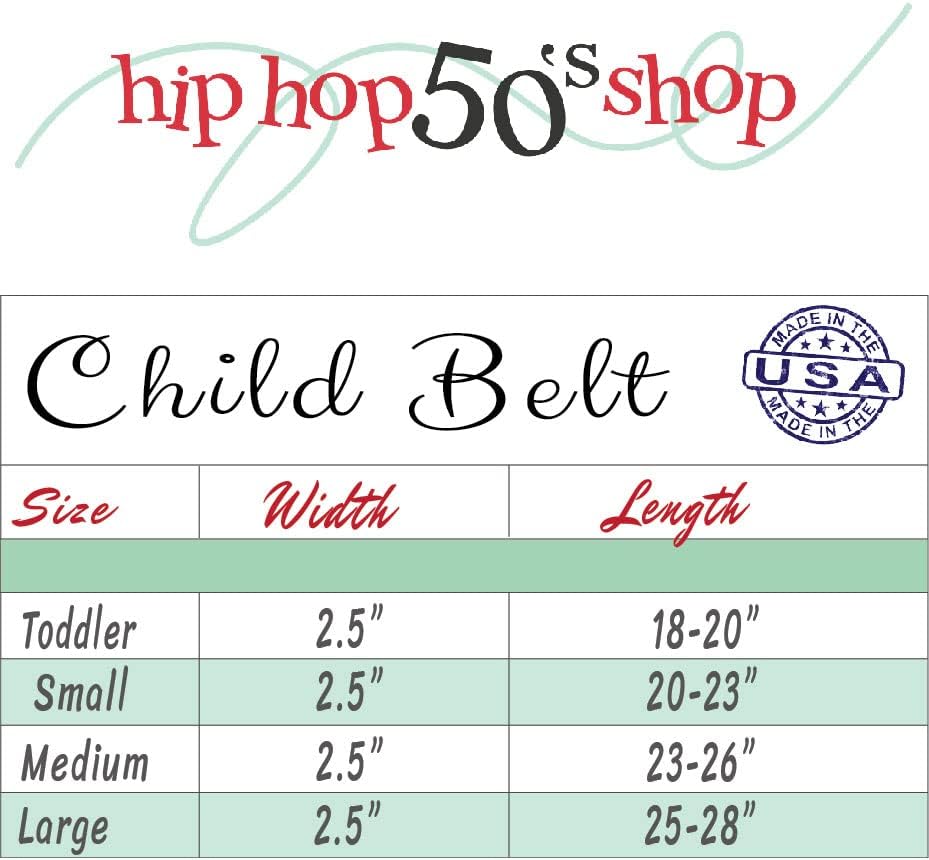 Hip Hop 50S Shop Child Elastic Cinche Belt