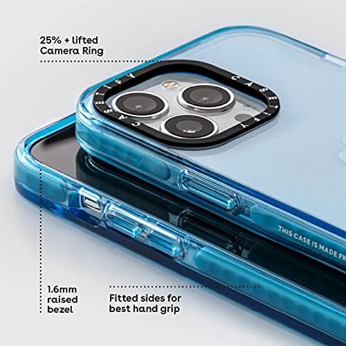 Caso de impacto CASETIFY para iPhone 13 - Sierra Blue Clear