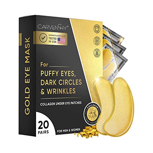 Yiylunneo 20pairs 24k máscara de olho dourada remendo colágeno envelhecimento anti-brenheiras remove o buft círculos