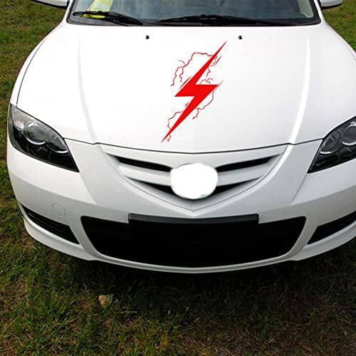 OAUTOSJY 2PCS Lightning Car Decalper, adesivo, janela de carro de raio à prova d'água se apega a decalques refletivos do corpo