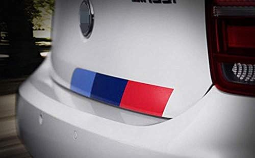 ijdmtoy 17 por 2 polegadas de adesivo de listras de listras de cor de 2 polegadas compatível com cosmético externo BMW,
