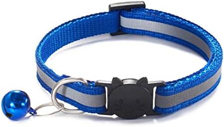Piller de gato, colar de gato colar de colar de anel de colar de sino de produtos de estimação elástica de segurança ajustável