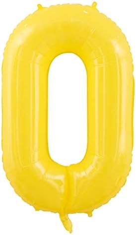 Balão de hélio Mylar Foil, número 1 amarelo número 1 de 40 polegadas para balões de hélio para decorações de festa de 18