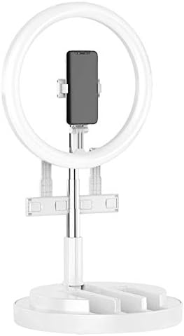 PZ31EQ Selfie Ring Light com suporte dobrável e suporte de telefone celular de três posições para transmissão ao vivo/maquiagem