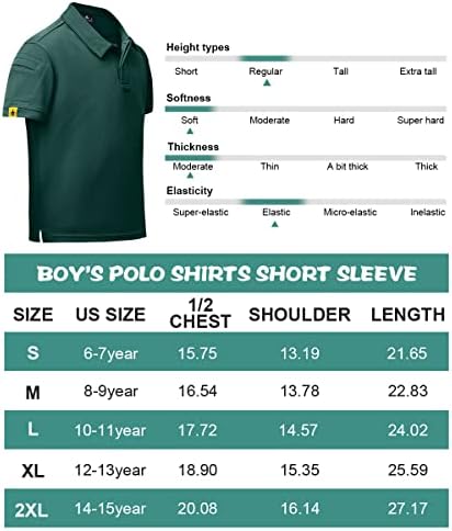 Segundo meninos de manga curta camisas de pólo pólo Tops esportivos uniformes casuais por 6-16 anos