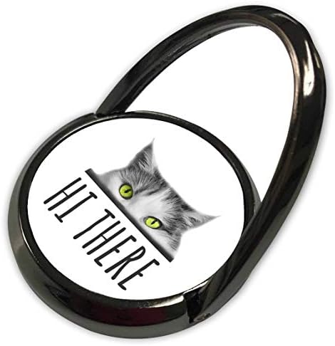 3drose alexis design - olhos gatos - lindas gatos verdes os cumprimentam oi lá. Presente positivo engraçado - anel de telefone