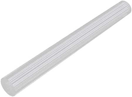 X-Dree 25mmx250mm linha branca reta barra de haste redonda de acrílico redondo (barra em pmma tonda em acrilico solento tendo linha-a