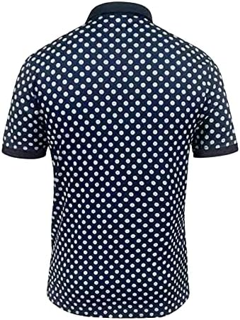 T-shirts de Beuu Henley para homens, verão Baisc projetou camisas de pólo de algodão com zíper esportivo de golfe esporte ao ar