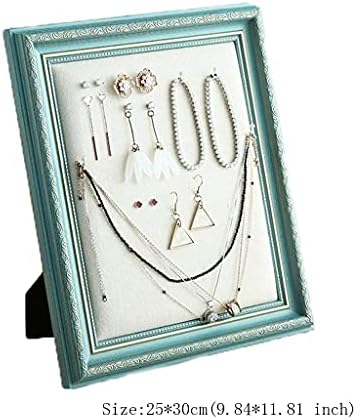 Caixa de armazenamento de jóias ganchos de colar Display Organizer Exibição Exibição de capa Display Stand Stand Home String Colar Jewelry