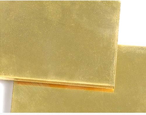 Lhalua Brass Metal Metal Placa de folha fina, placa de latão 200mmx300mm cobre metal de metal de metal adequado para construtores,