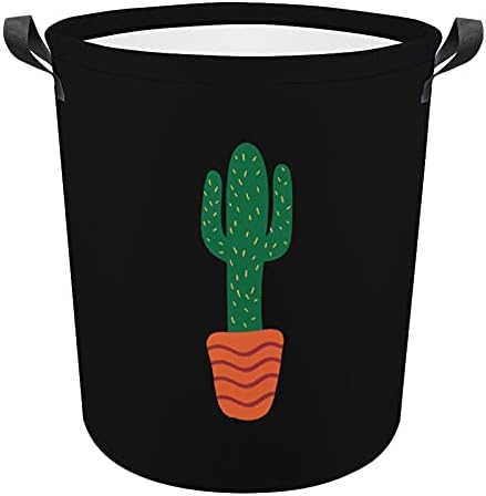 Cesta de pano de cactus oxford com cesto de armazenamento de alças para organizador de brinquedos cesto de berçário de