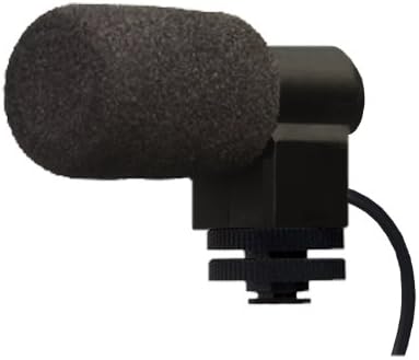 Microfone estéreo de elite Bower com pára -brisas para Canon Vixia HF S10