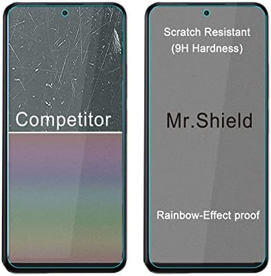 Mr.Shield [3-PACK] Protetor de tela para Xiaomi [ajuste mais curto para o caso] [vidro temperado] [Japan Glass With 9H Drain] Protetor