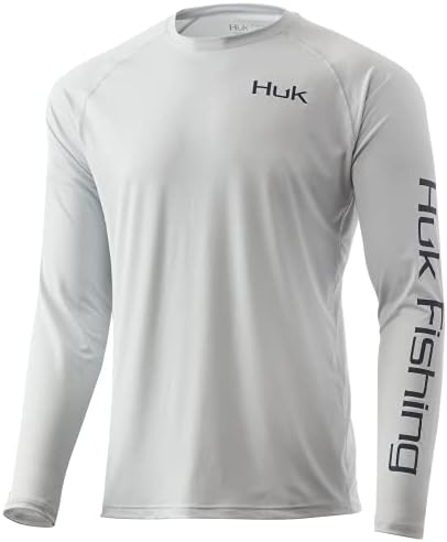 Huk Men's VC Pursuit de manga comprida protegendo a camisa de pesca