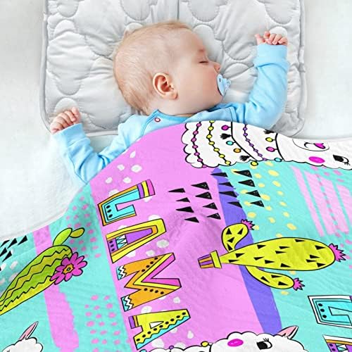 MCHiver Lama Cobertores de bebê para meninas Recebendo cobertores menina Cobertor de cobertores Cobertoras de bebê Unissex