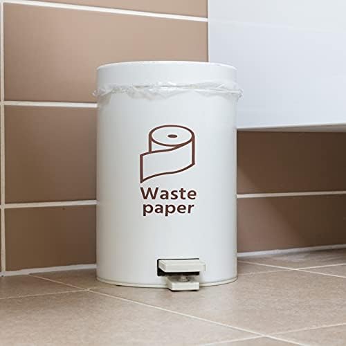 IPLUSMILE rótulos de 5pcs Reciclo Reciclo Rótulo Rótulo de lixo desperdício de papel adesivos de lixo de lixo adesivo