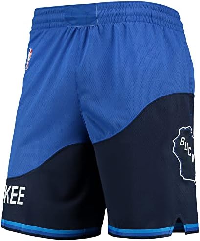 Milwaukee Bucks Youth 8-20 Blue City Edition Swingman Shorts