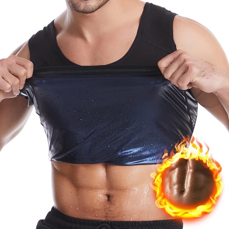 Eodnosfn Men's Calor captura camisa suor Corpo Supilo Sweat Vest Bodysuit Surna Saiuna Suites Fitness