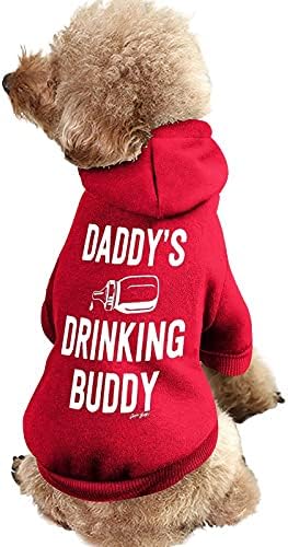Funnystar Daddy Buddy Buddy Pet Pet Hooded Dogs Mumpsuit Cat Sweatshirt Pullover Pet Fup Roupas fofo