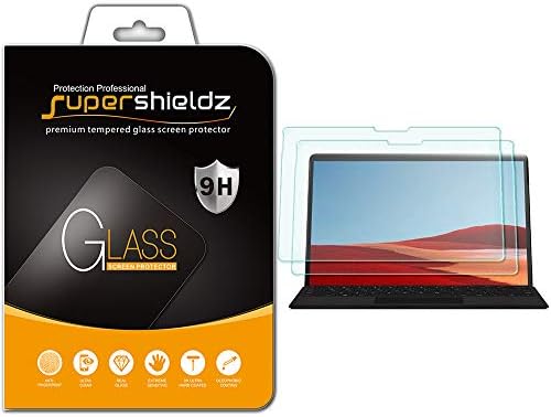 SuperShieldz projetado para o Microsoft Surface Pro X / Surface Pro 8 Protetor de tela, 0,28 mm, anti -arranhão, bolhas sem