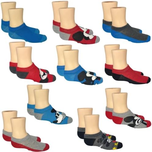 Ralme Socks Definir Multi Pack 10 pares, sem show, tamanho de sapato 10 garotinha para 4 garoto grande