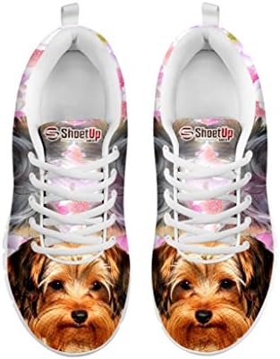 Artista Unknown Kid's Sneakers -Cute Yorkshire Terrier Print's Print's Casual Running Shoes