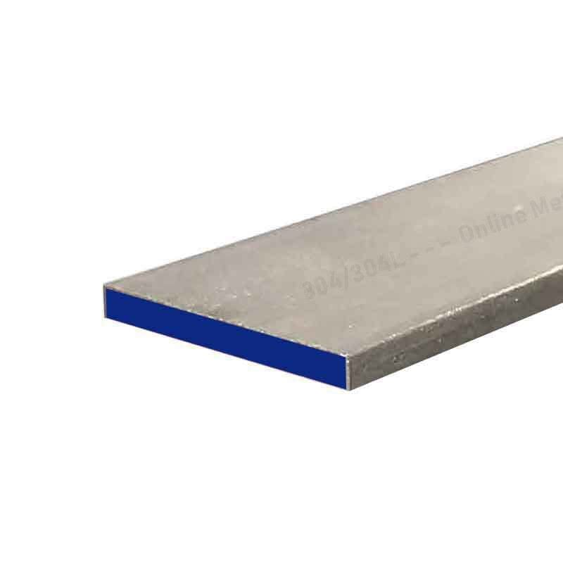0,250 x 0,500 x 72 , 304 barra plana de placa de aço inoxidável, laminado a quente