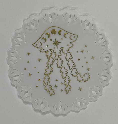 PAPELA DE LACE SUBTING Starry de Santa World, 120x198x4mm, 10 folhas de papel, baleias
