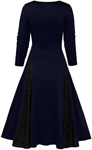 Vestido gótico de tamanho grande feminino steampunk vestido de chá vintage vestidos de swing de halloween