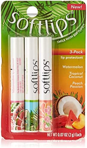 Softlips Limited Edition Tropical Flavores Conjunto: paixão de pêssego, coco tropical, melancia