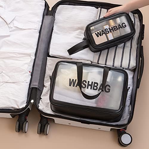 Bolsa de higiene pessoal de jeeone para mulheres sacos de viagem claros para produtos de higiene pessoal portátil