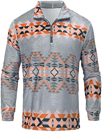 Vovô Sweater Fleece Aztec Print Vintage Diversão Sweaters confortáveis ​​para Hombres de Suitores Aquecedores para Homens