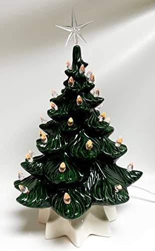 Luzes de árvore de Natal de cerâmica média Artcraft® National Artcraft® - Cristal